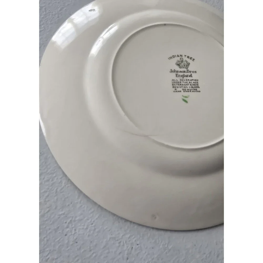 Vintage JOHNSON BROTHERS INDIAN TREE 8 INCH Salad /Dessert Plate Replacement